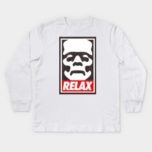 Frankie Says Relax Kids Long Sleeve T-Shirt